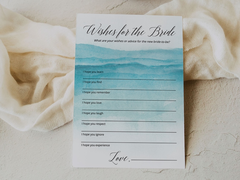 BEACH Bridal Shower Games Bundle, Printable Editable Templates, Digital Download image 2