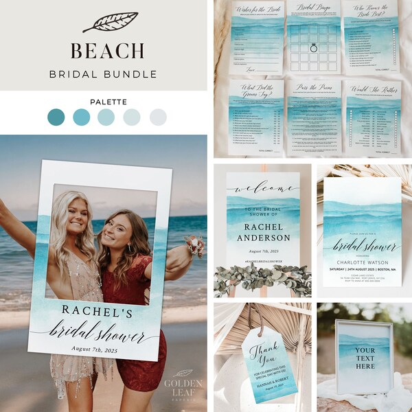 Beach Bridal Shower - Etsy