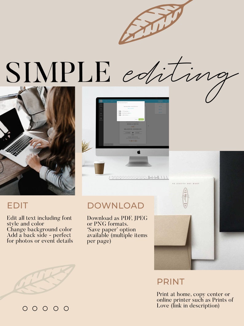 MINIMALIST | First Birthday Photo Banner Cards Template, Milestone Photo Cards, Baby's First Year, 1st Year Monthly, Digital Download image 6