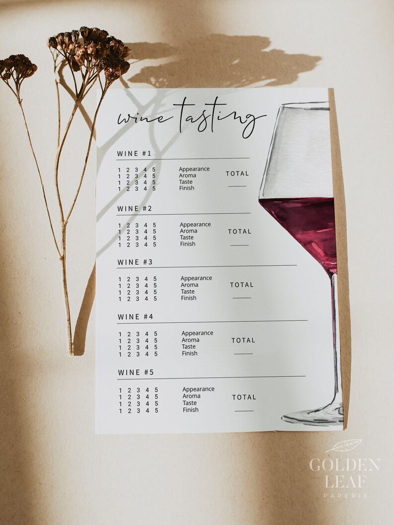 WINE | Tasting Card, Wine Tasting Score Card, Wine Tasting Notes ...