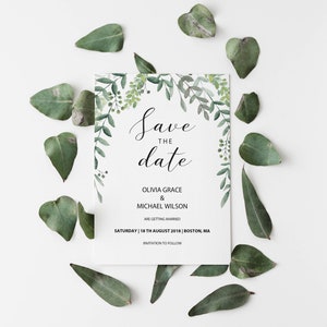 GREENERY Wedding Template Suite Printable Complete | Etsy