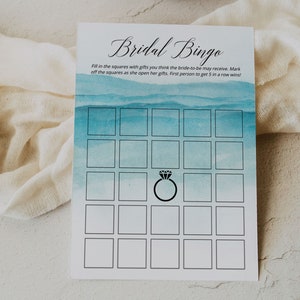 PLAYA / Juego de bingo de despedida de soltera, Tarjetas imprimibles, Descarga digital