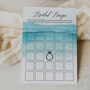 BEACH | Bridal Shower Bingo Game, Printable Cards, Digital Download