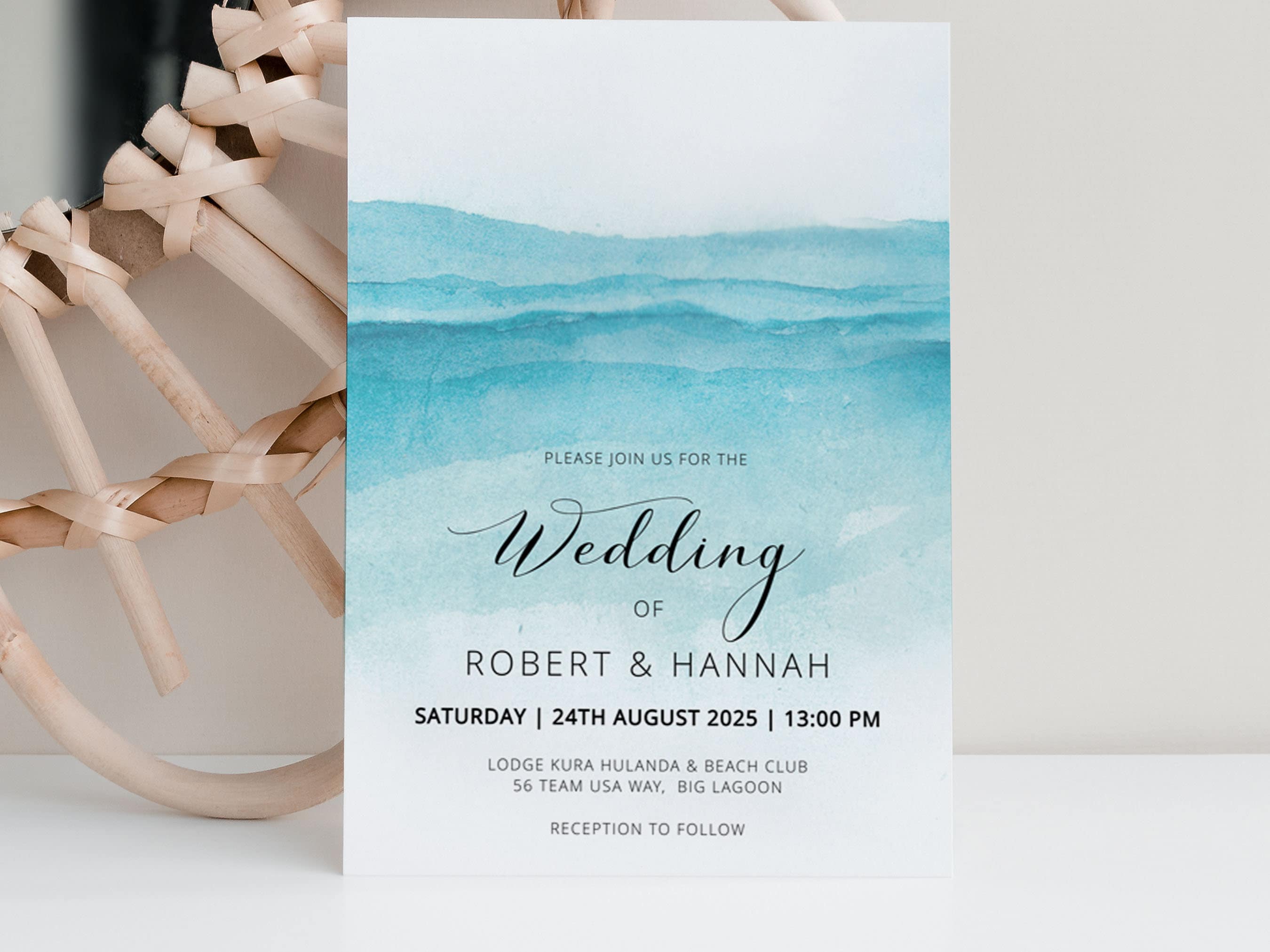 Beach hotsell wedding invites