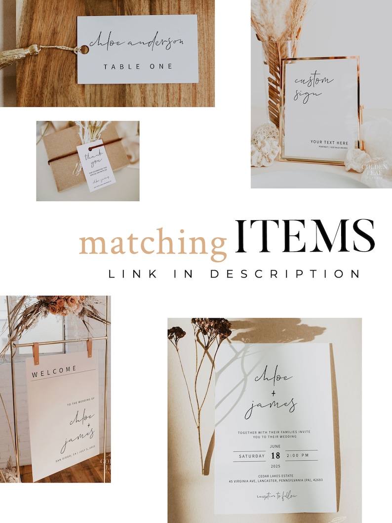 MINIMALIST | First Birthday Photo Banner Cards Template, Milestone Photo Cards, Baby's First Year, 1st Year Monthly, Digital Download image 9