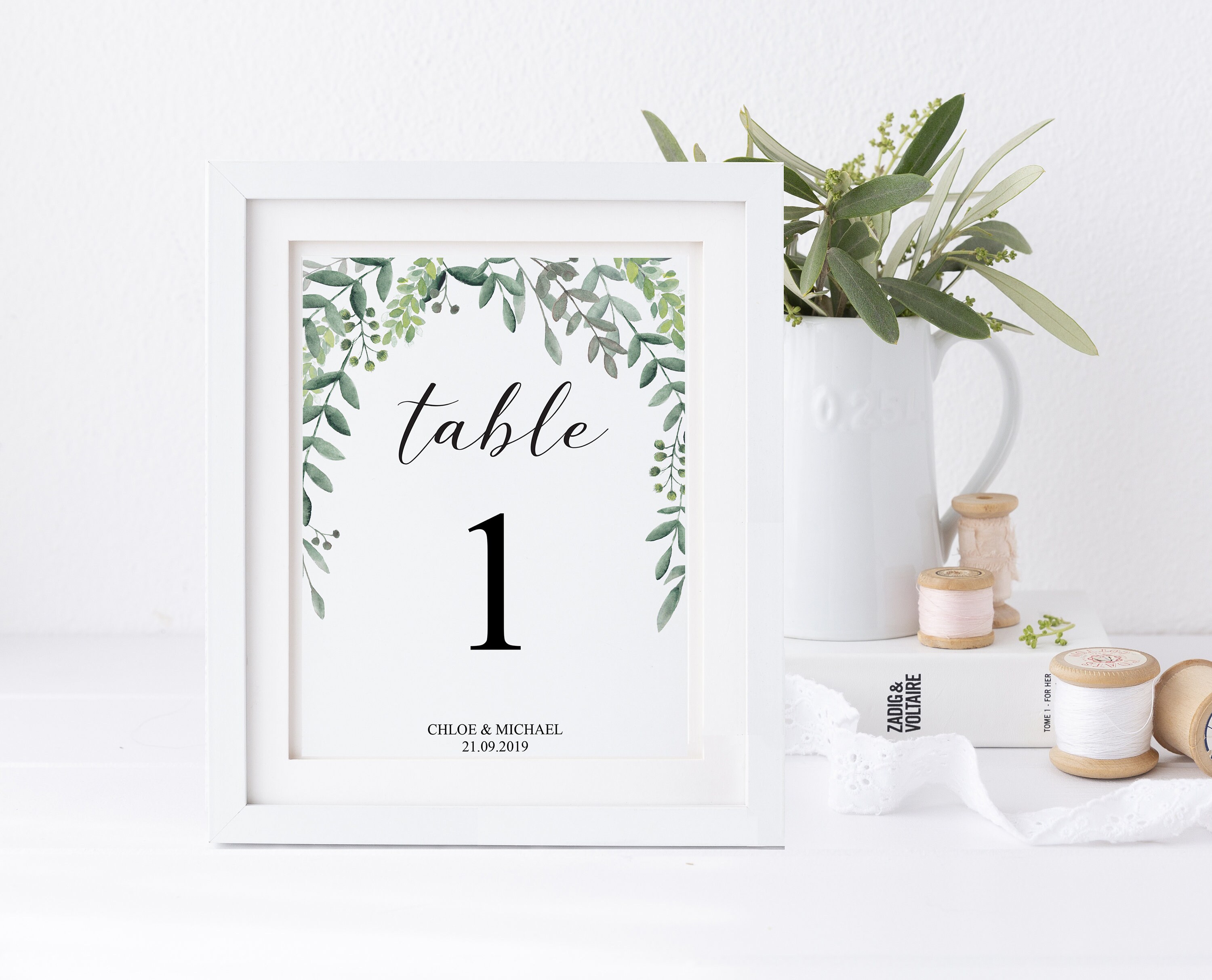 GREENERY Wedding Template Suite Printable Complete | Etsy