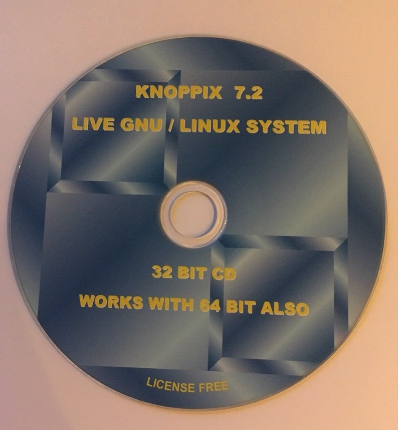 Live Operating System Knoppix version 7.2 Linux 32-bit /& 64-bit