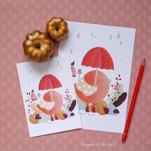 Cartolina o stampa A5 "In autunno", su carta da 300 gr