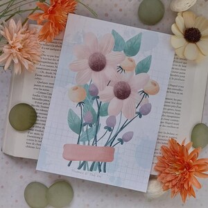 Tirage A5 "Bouquet d'antan", sur papier 300gr