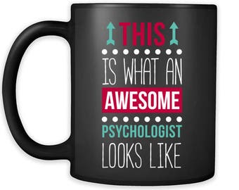 This Is What An Awesome Psychologist Looks Like Rétro Émail Tasse
