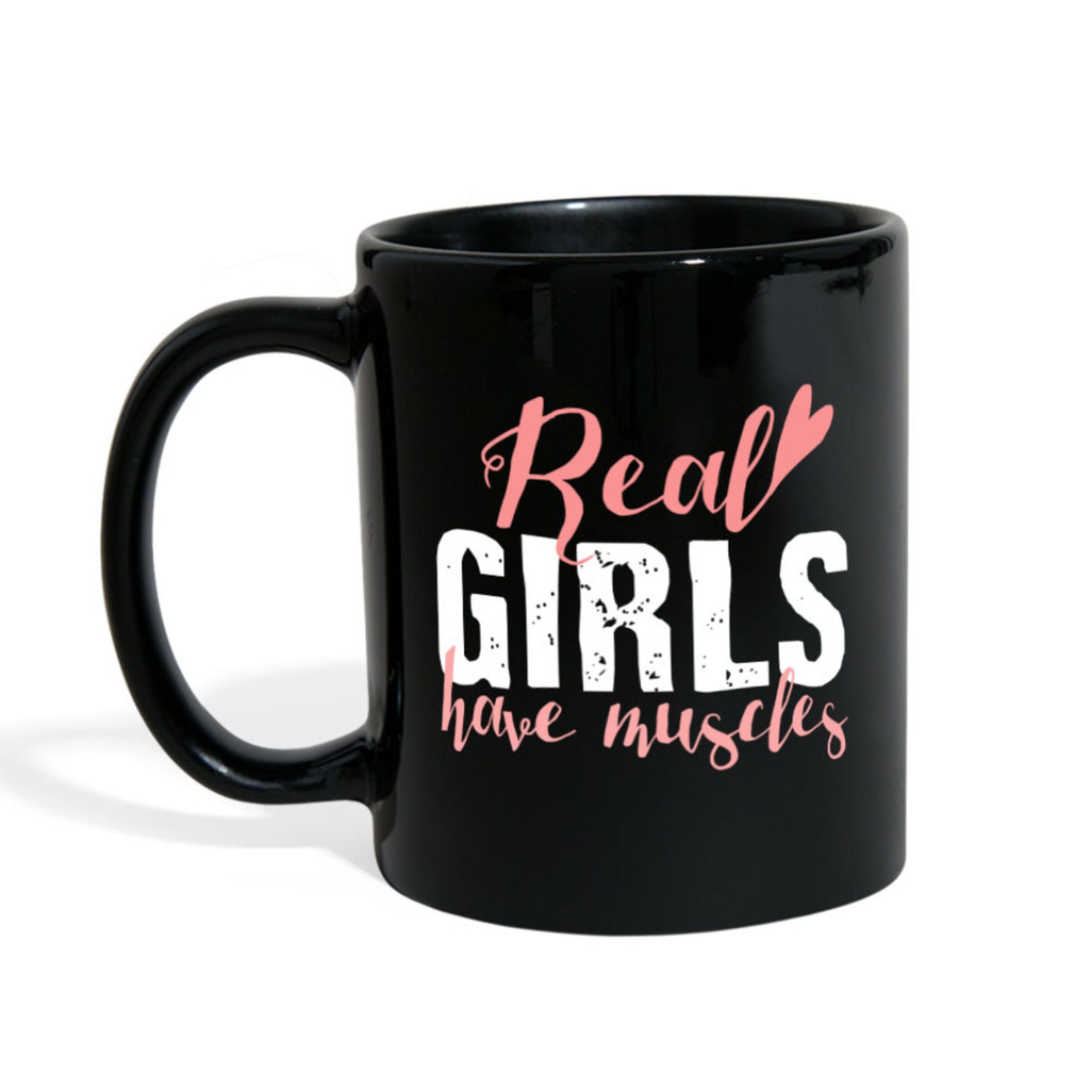 Fitness Mugs Fitness Coffee Mug Real Girls Have Muscles Etsy