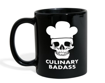 Chef, Chef Gift, Chef Coffee Mug - Culinary Badass mug - Coffee Mug, (11oz) Black Mug