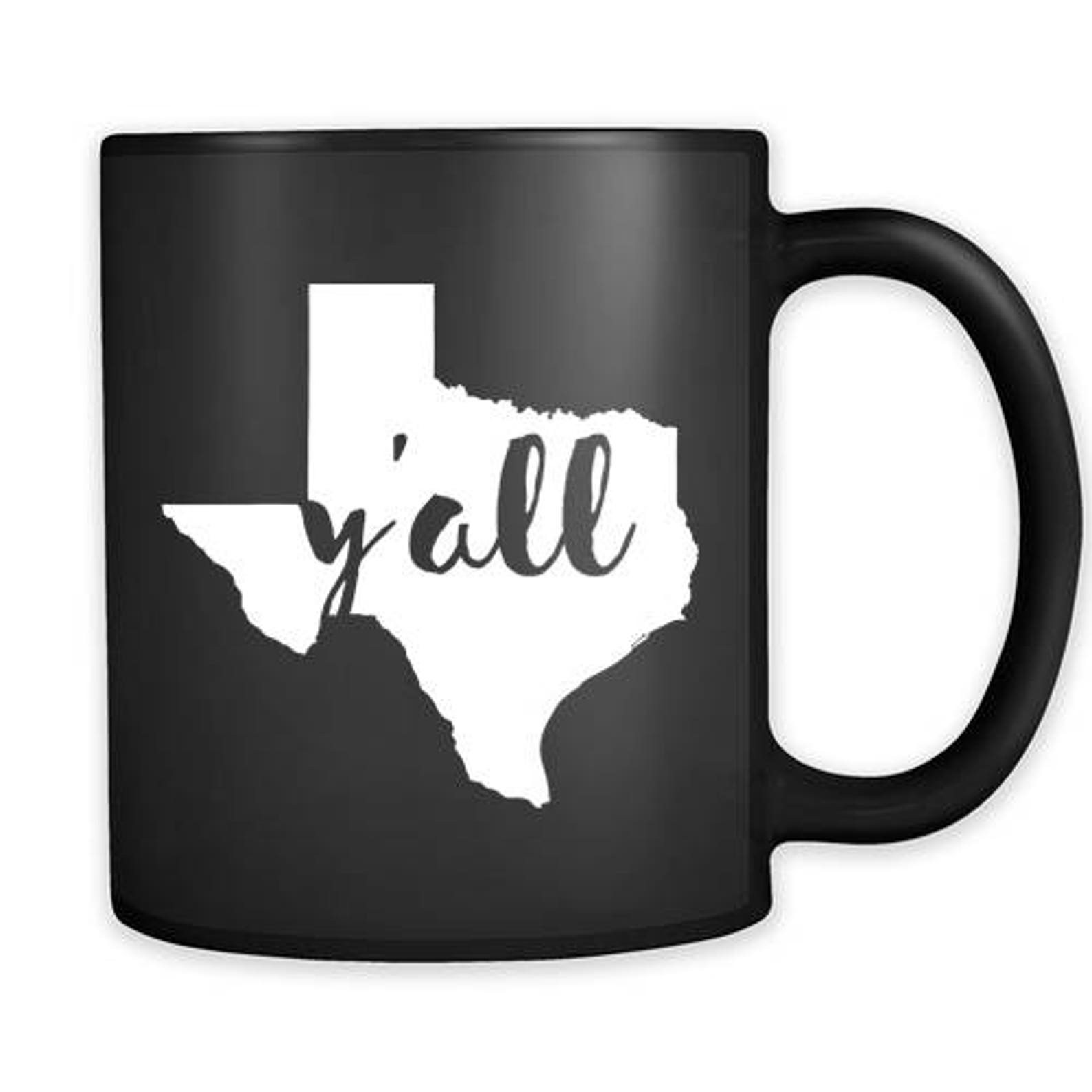 Texas cup Texas coffee mug Y'all Texas mug Texas Etsy