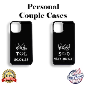 Personal couple custom cases for iPhone 16 15 14 13 12 11 Pro Max iPhone XR X XS iPhone 7 8 PLUS iPhone SECase  -Perfect gift for couple