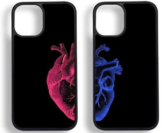 Personalisierte benutzerdefinierte iPhone niedlich zusammenpassende Hüllen für iPhone 15 14 13 12 11 Pro Max iPhone XR X XS iPhone 7 8 PLUS iPhone Se Geschenk für Paare