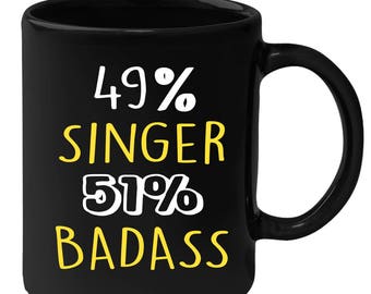 Mug for Singer Gift for Singer Black mug, Gift for Coffee or Tea lover, Christmas gift for coworker