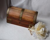 Viking chest Wooden box trinket box jewellery holder unique old wooden brass hand carwed home decor viking decor viking jewellery ornament