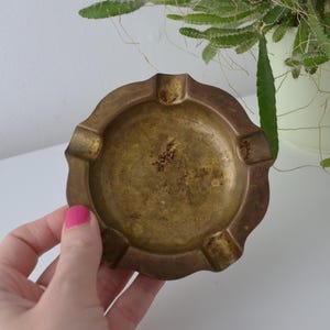 Vintage Brass Gentelmen Ashtray Octagon Ashtray Modern decor Jewellery bowl Mid Century ash tray