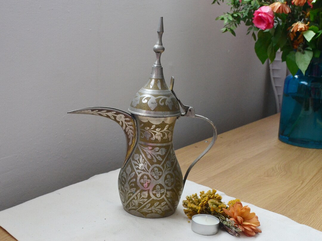Indian Brass Aftaba Set Arabian Aftaba Jug Moroccan Aftaba Vase