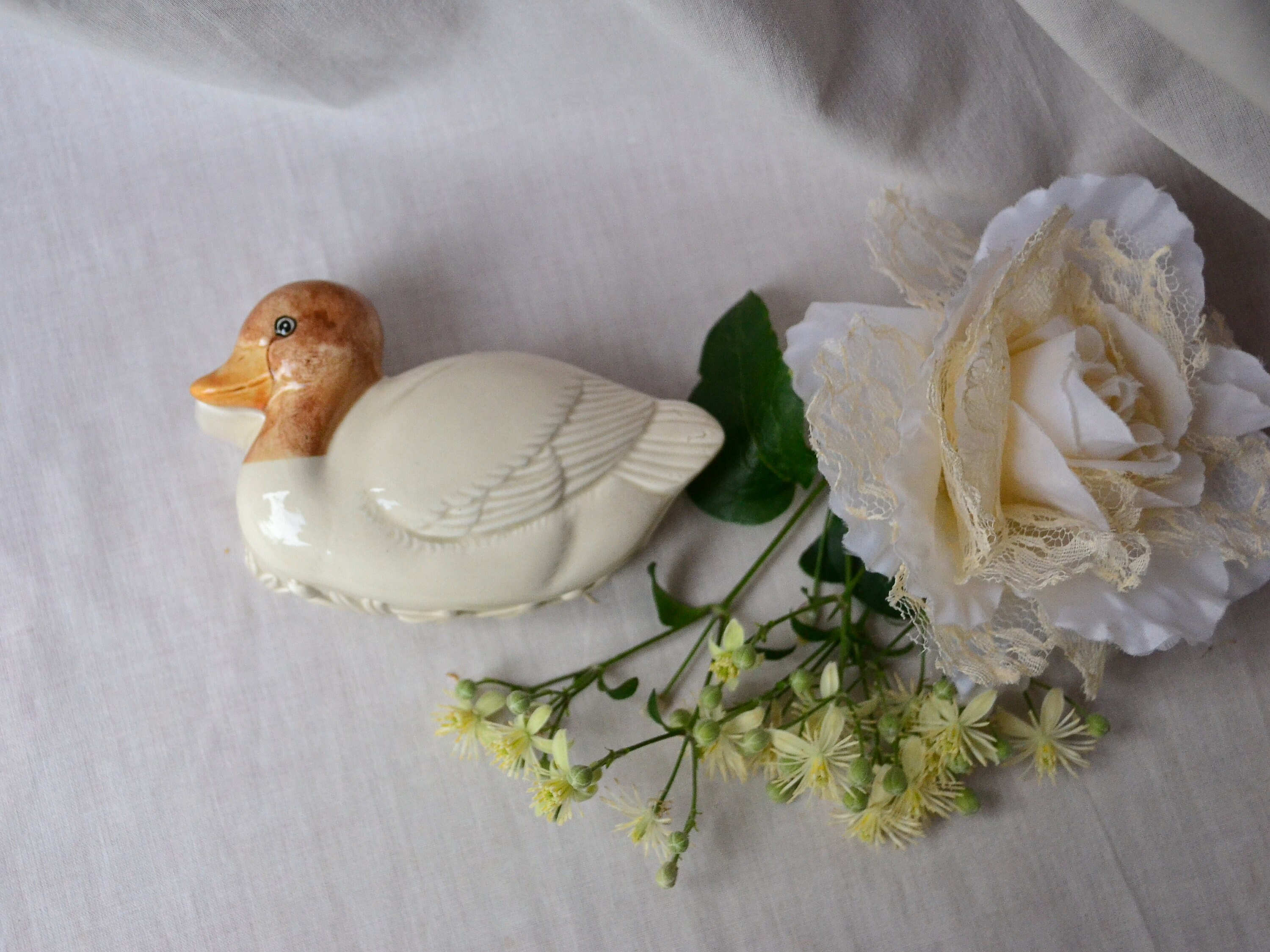 アヒルの陶器製小物入れ、セラミック製アヒル装飾品 - Etsy 日本
