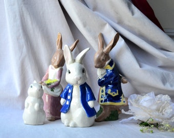 Konijntje beeldje gieten konijntje konijntje decor konijn geschenk vintage konijn hazen figuur