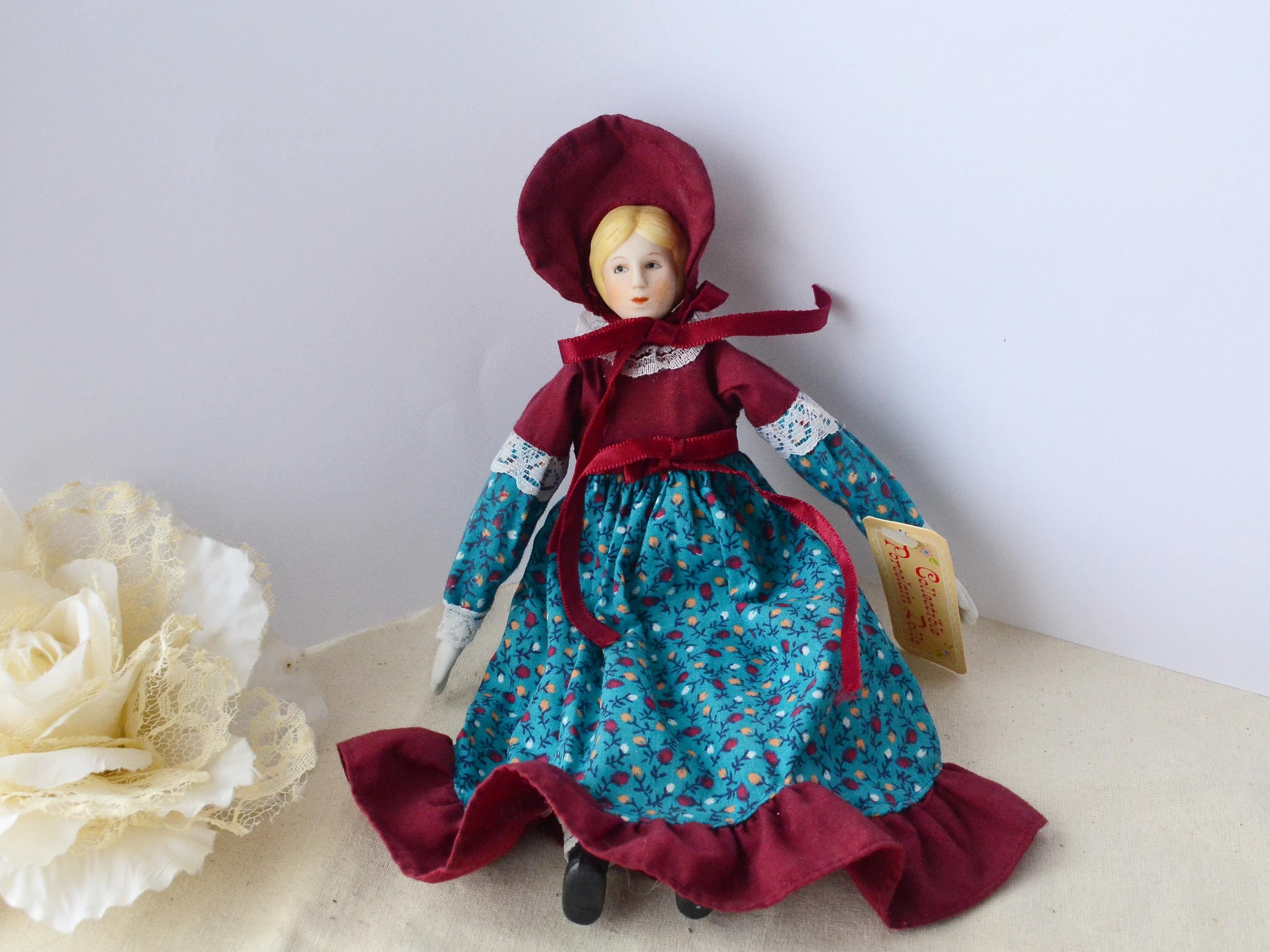 Vintage Doll Ceramic Vintage 1980's Russ Berrie & Co. Collectible