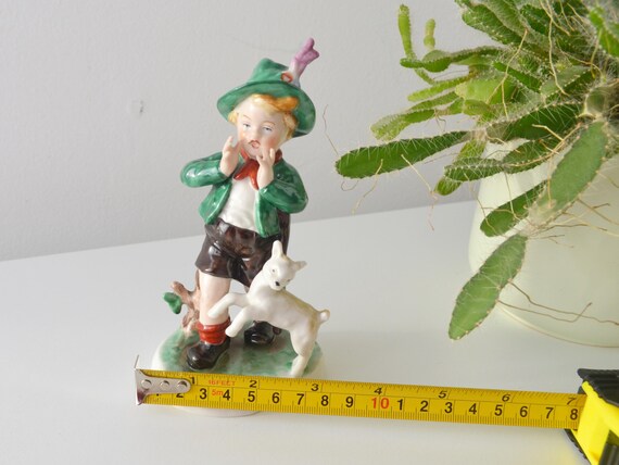 FP Pressig バイエルン磁器製 置物 15 cm バイエルン地方産 ヤギの 