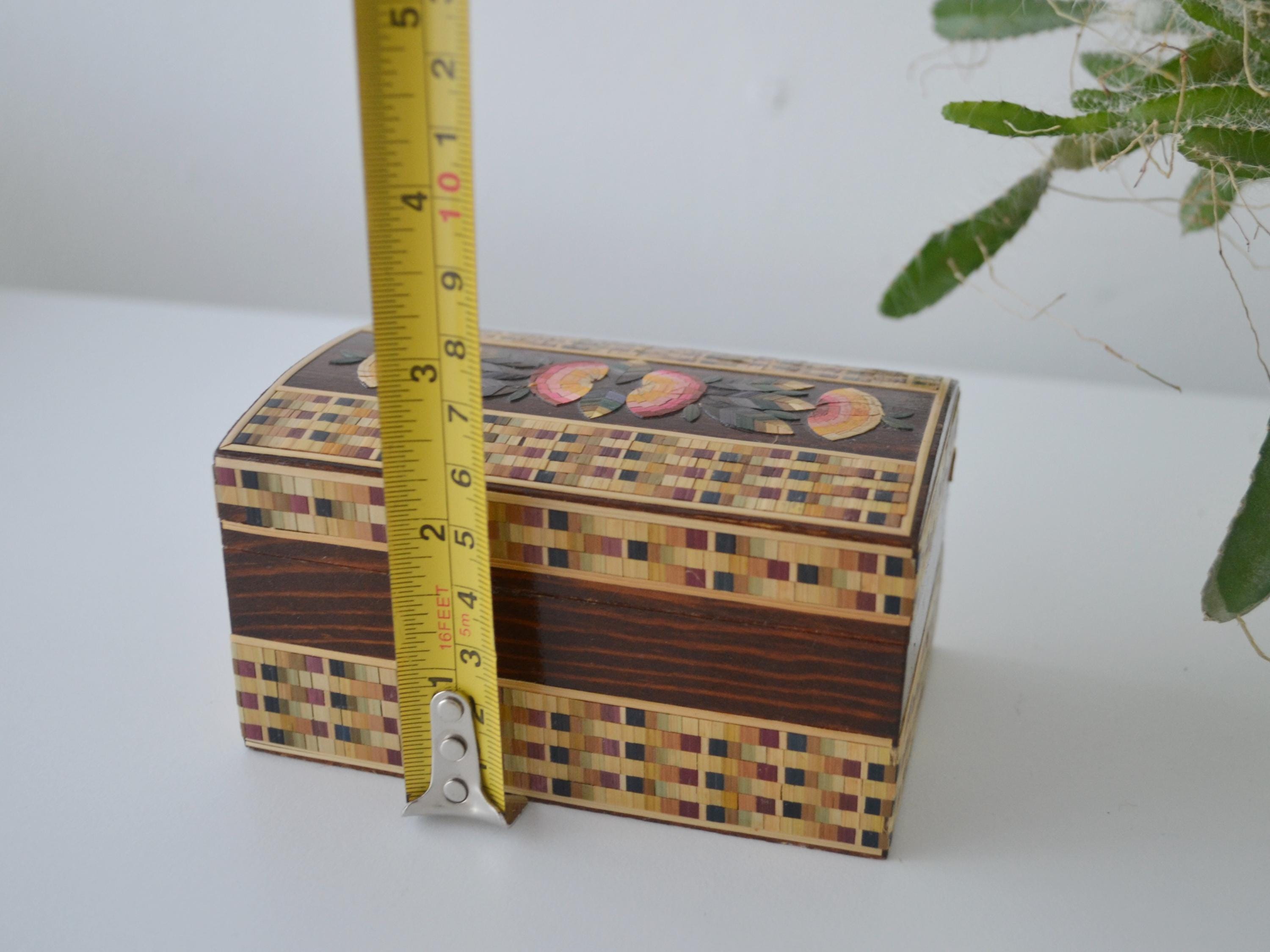 ロシアの麦わら象嵌箱 1991年 ソビエト民芸品 木製寄木細工 - Etsy 日本