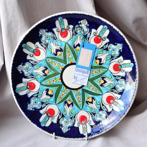 Hecho a mano gran pared turca placa colgante placa decorativa Anadolu El Sanatlari Galerisi, Suleyman arte turco