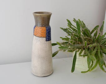 Vassos Demetriou Raku Vase Cyprus Studio Pottery 1980s Provenance