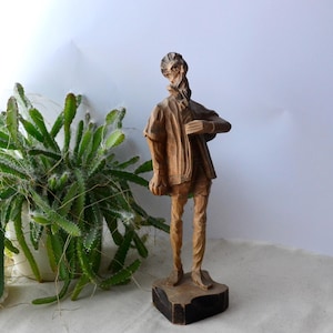 Ouro Artesania Hand Carved Wooden Don Quixote Spanish Wooden Quixote Figurine