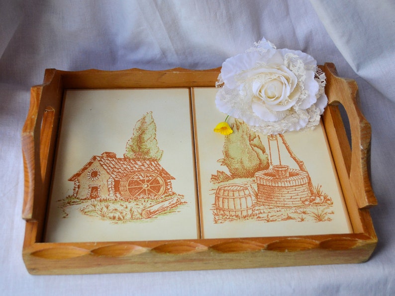Ceramic Tiles Serving Tray Spanish Pottery Mill Ceramic Tile Etsy