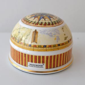 Pisapapeles Wedgwood Atlas Dome vintage con brújula y mapa de Inglaterra, 9 cm