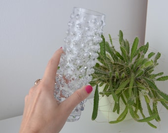 ビンテージ　チェコスロバキア製　Sklo Union フラワーベース チェコスロバキア製ガラス押し花瓶 Hermanova Hut Sklo Union - Etsy 日本