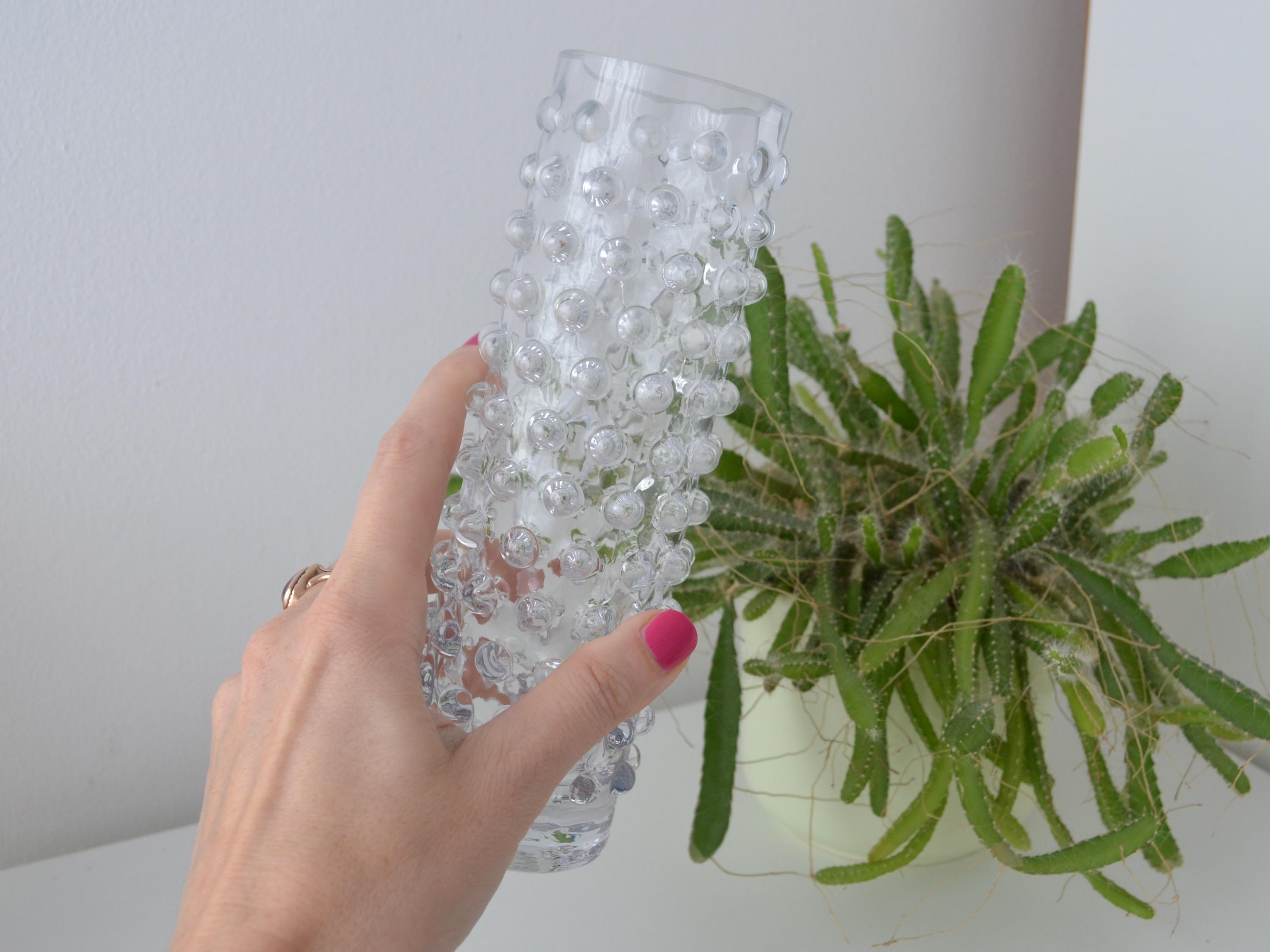 ビンテージ チェコスロバキア製 Sklo Union フラワーベース チェコ