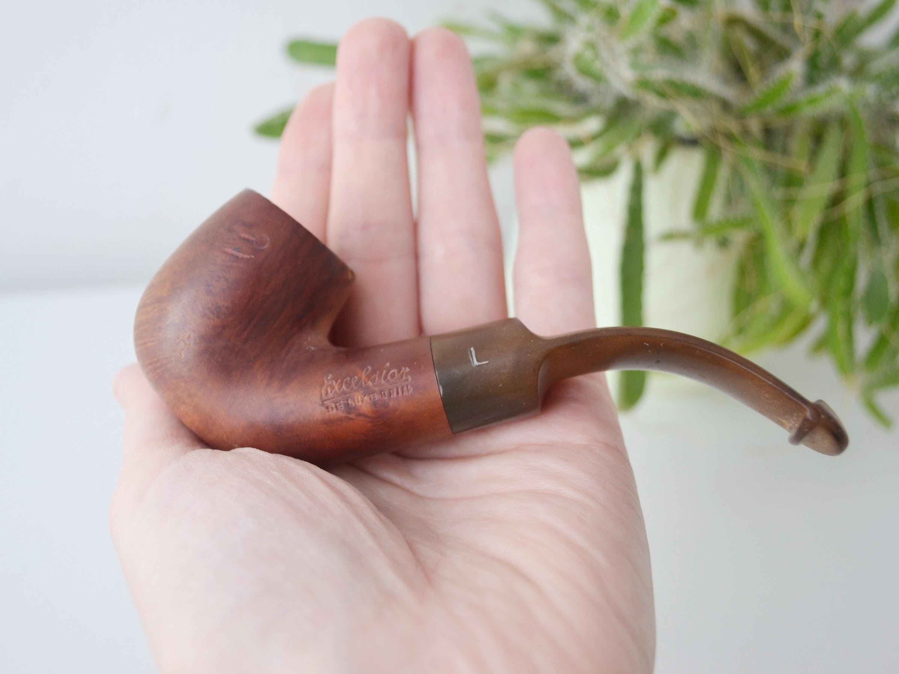 Vintage Excelsior De Luxe Briar Smoking Pipe | Traditional Gentleman's  Tobacco Pipe