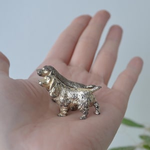 Silver Plated Pewter Cocker Spaniel figurine