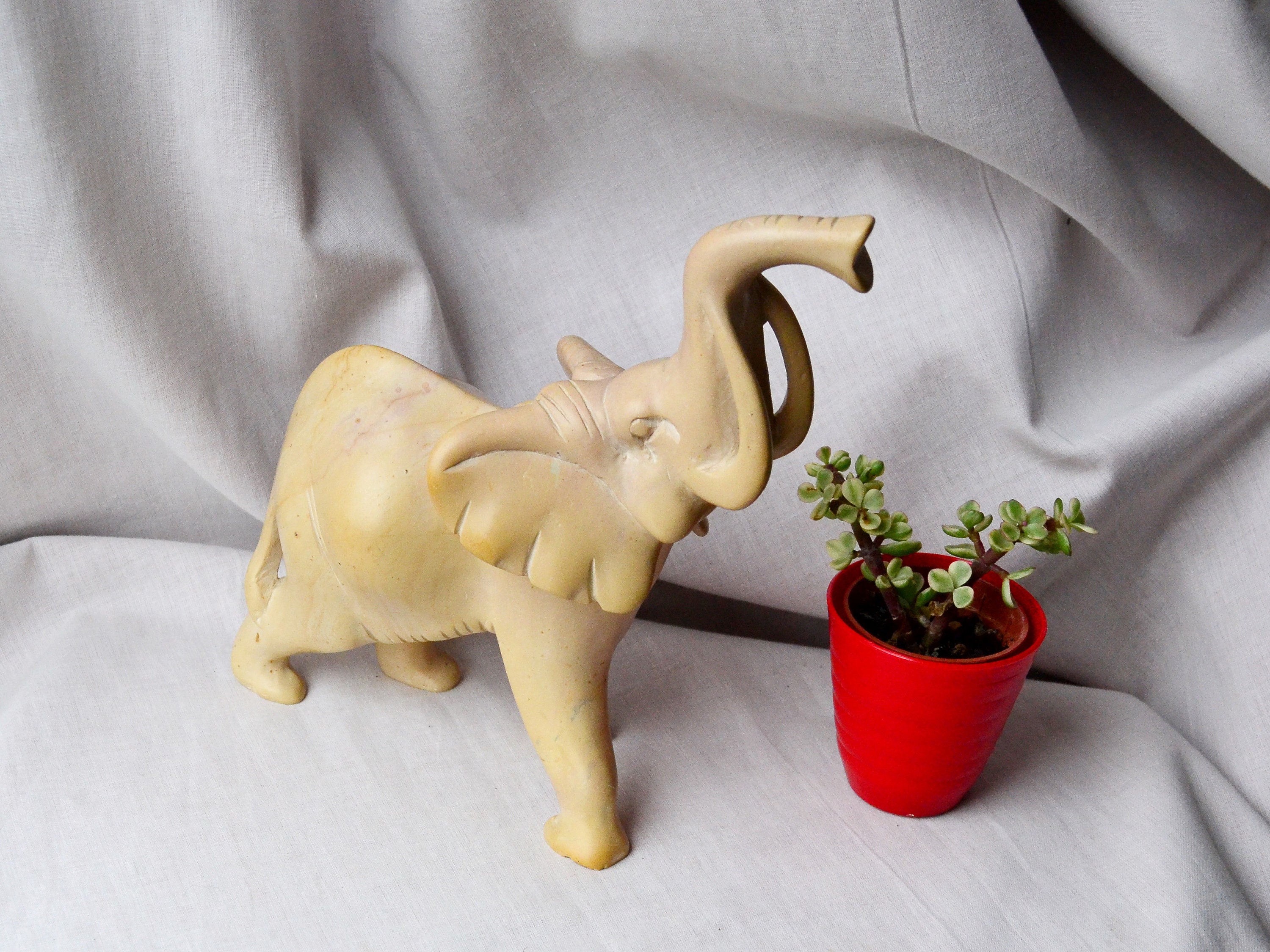 Marble Large Elephant Figurine Stone Elephant Statue African Etsy