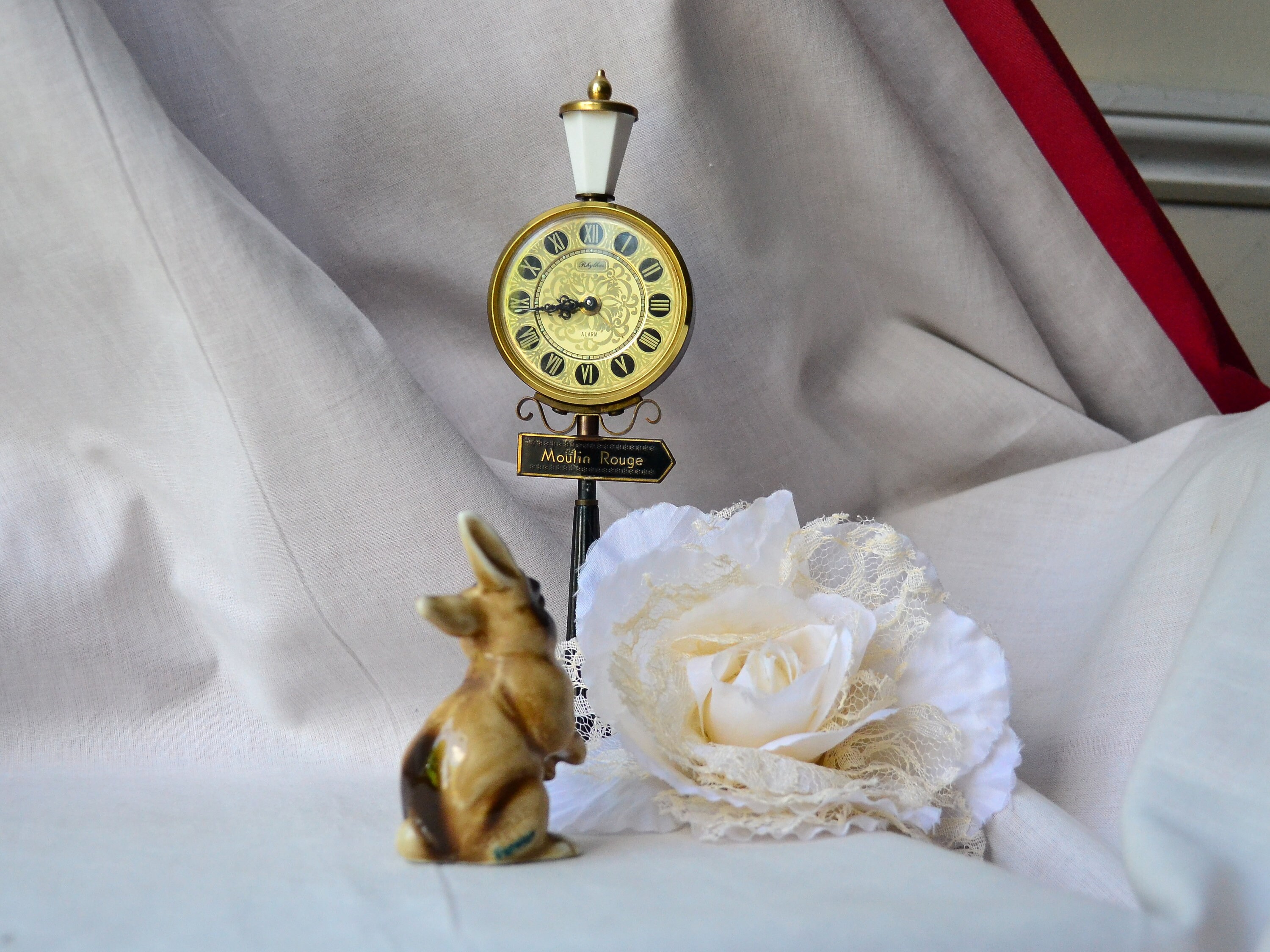 陶器のウサギの置物 ドイツ製 ヴィンテージ ウサギの飾り レトロ