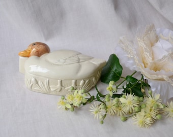 アヒルの箱、陶器のアヒルの宝石箱、アヒルの陶器の箱、アヒルの装飾品