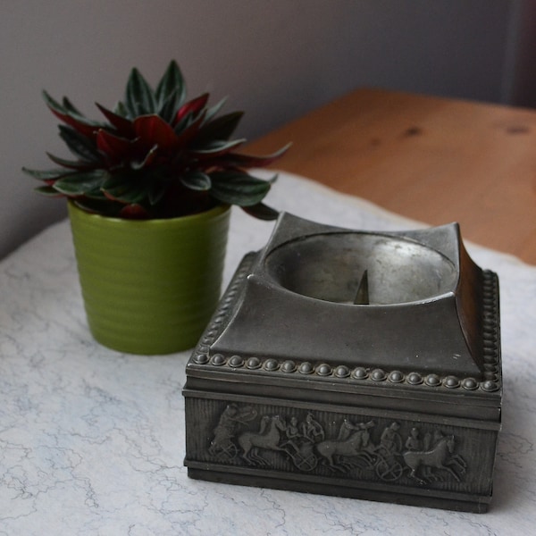 Pewter Candle Holder Etsy UK