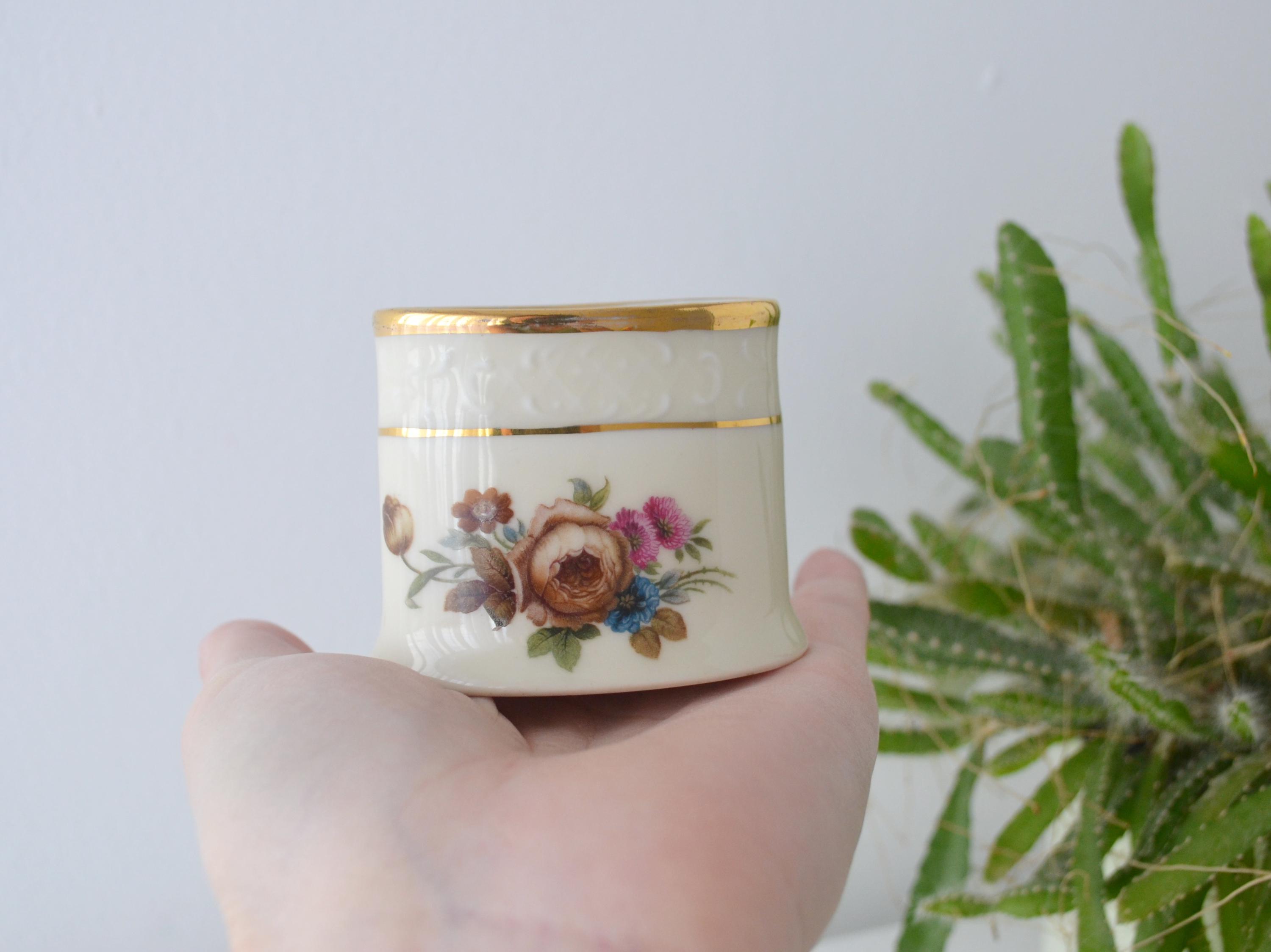 アンティーク　マイセン　セーブル　KPM Porcelain Kobenhavns | Holder Toothpick Rosenborg Denmark KPM ハンドメイド 小物入れ ローズ 参考 その他