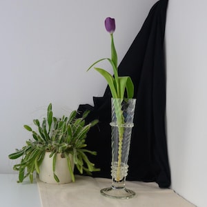 Laura Ashley Glass Vase - Etsy