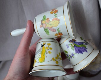 Franklin Porcelain Enchanted Fairy Flower Bells, Set of 12 - Etsy