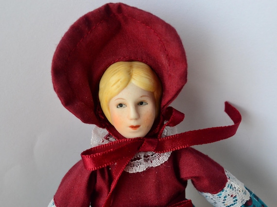 Vintage Doll Ceramic Vintage 1980's Russ Berrie & Co. Collectible