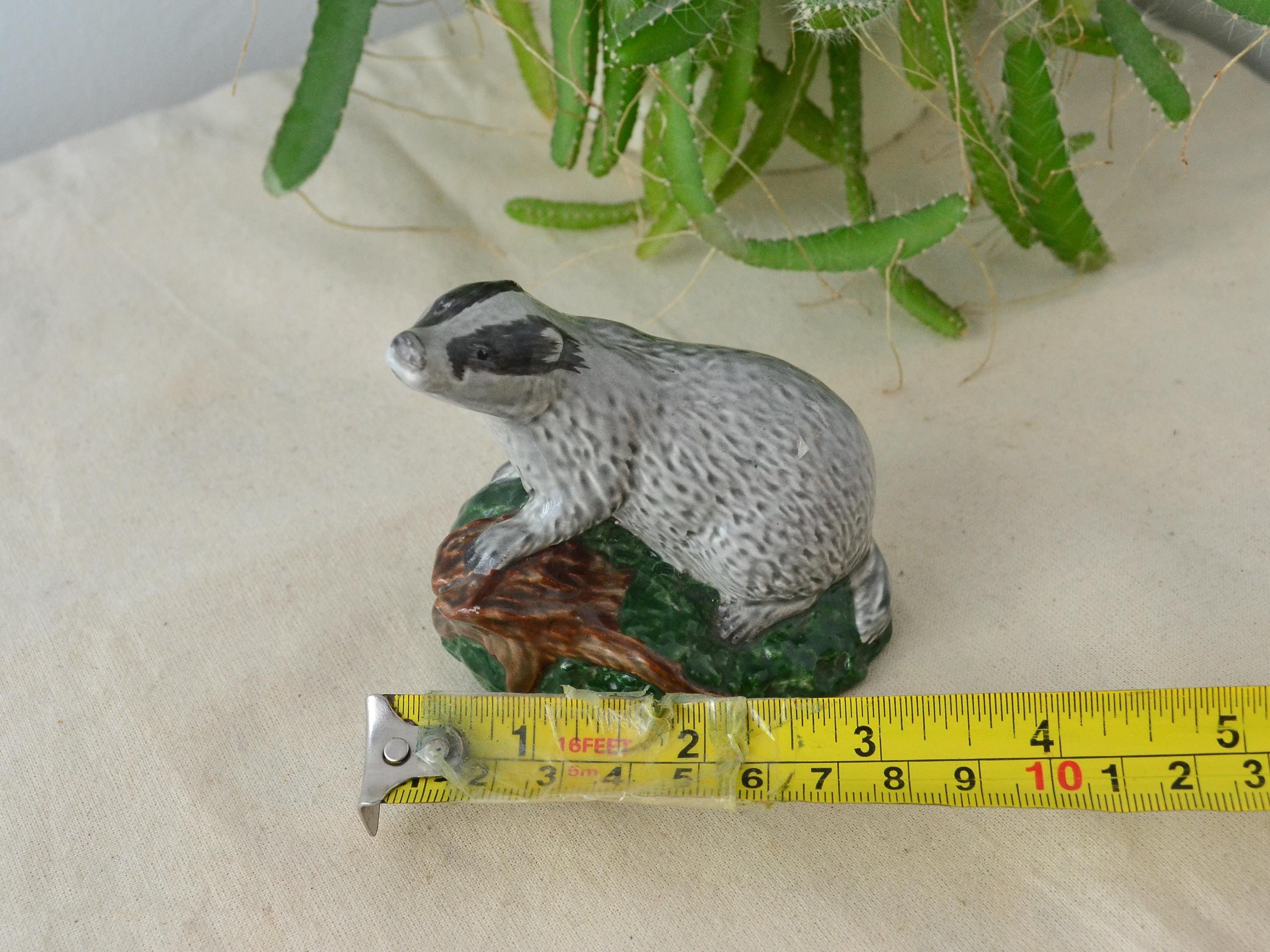 Vintage Beswick Badger Porcelain Figurine, Ornament Decor - Etsy