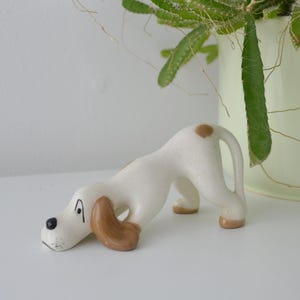 Vintage Albion hundfigur Staffordshire Midwinter | Engelskt porslinsdjur från 1950-talet