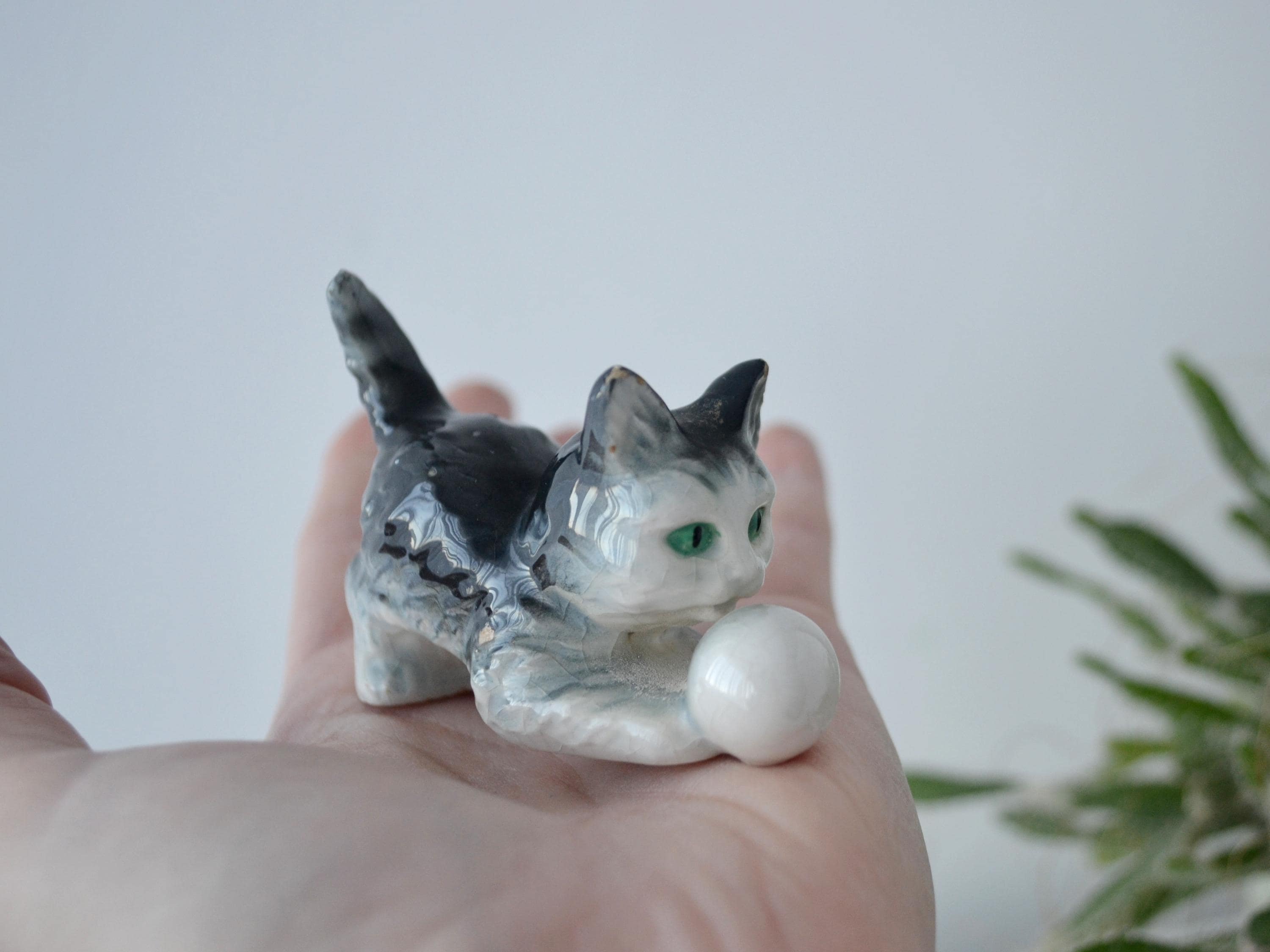 Goebel German Porcelain Cat Figurine - Vintage Ornament - Etsy Denmark