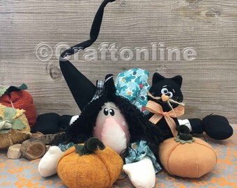 Fanny the little witch - sewing pattern