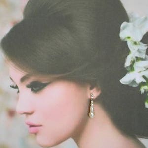 Parure Mariage Sofia dentelle guipure de venise blanc cassé-ivoire clair perles et strass de swarovski 4 pièces image 8
